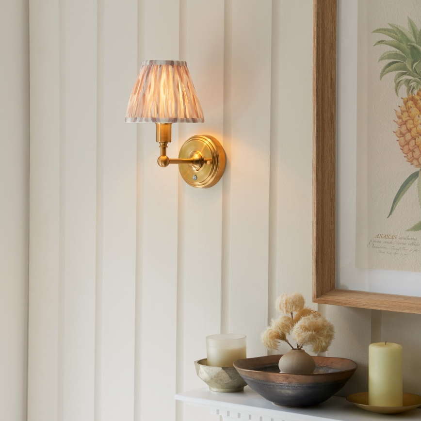Endon 114831 - LED Himmennettävä ladattava seinä lamppu BURLEY LED/1,5W/5V 3600 mAh messinki/beige