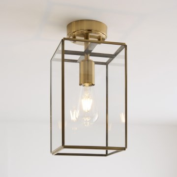 Endon 119143 - Pinnalle asennettava kattovalaisin HAMMOND 1xE27/10W/230V messinki