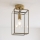 Endon 119143 - Pinnalle asennettava kattovalaisin HAMMOND 1xE27/10W/230V messinki
