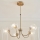 Endon 119210 - HAGUE 5-lamppuinen varrellinen kattokruunu, G9-kannat, 5 W/lamppu, 230 V, messinki