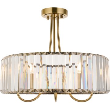 Endon 119609 - VISCONTI varrellinen kattovalaisin 3xE14/6W/230V messinkinen