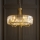 Endon 119610 - VISCONTI-kattokruunu ketjulla 5xE14/6W/230V, messinki