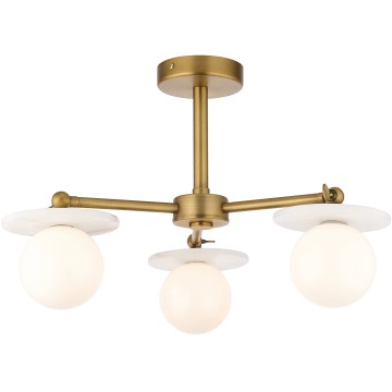 Endon 120036 - Varrellinen kattokruunu CERCHIO 3xG9/5W/230V messinki