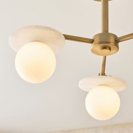 Endon 120036 - Varrellinen kattokruunu CERCHIO 3xG9/5W/230V messinki