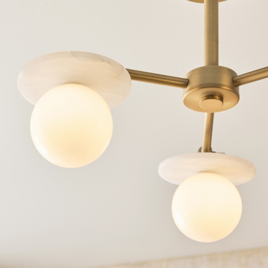 Endon 120036 - Varrellinen kattokruunu CERCHIO 3xG9/5W/230V messinki