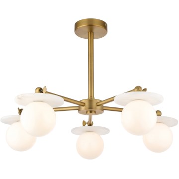 Endon 120037 - CERCHIO varrellinen kattokruunu 5xG9/5W/230V messinki