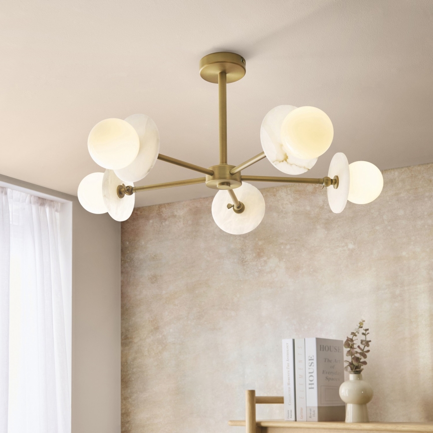 Endon 120037 - CERCHIO varrellinen kattokruunu 5xG9/5W/230V messinki