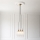 Endon 120656 - Riippuvalaisin vaijerilla 3xE27/10W/230V messinki