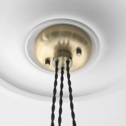 Endon 120656 - Riippuvalaisin vaijerilla 3xE27/10W/230V messinki
