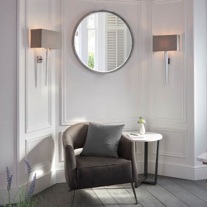 Endon 56706 - Seinävalaisin MORETO 1xE14/7W/230V kiiltävä kromi/harmaa