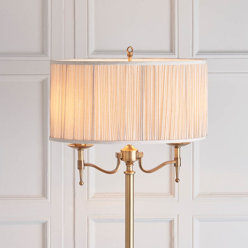 Endon 63620 - Lattiavalaisin STANFORD 2xE14/40W/230V messinki/beige