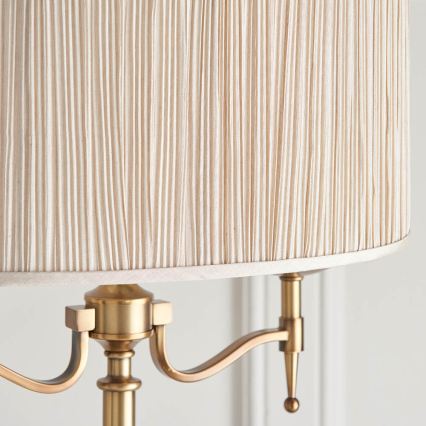 Endon 63620 - Lattiavalaisin STANFORD 2xE14/40W/230V messinki/beige
