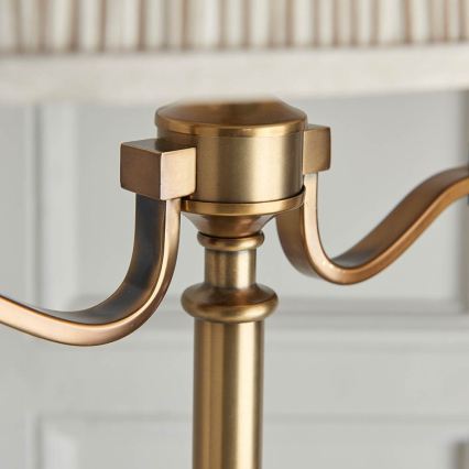 Endon 63620 - Lattiavalaisin STANFORD 2xE14/40W/230V messinki/beige