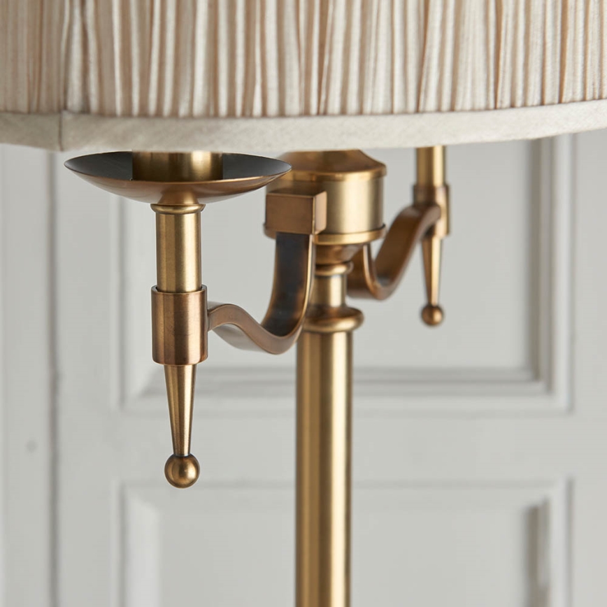 Endon 63620 - Lattiavalaisin STANFORD 2xE14/40W/230V messinki/beige