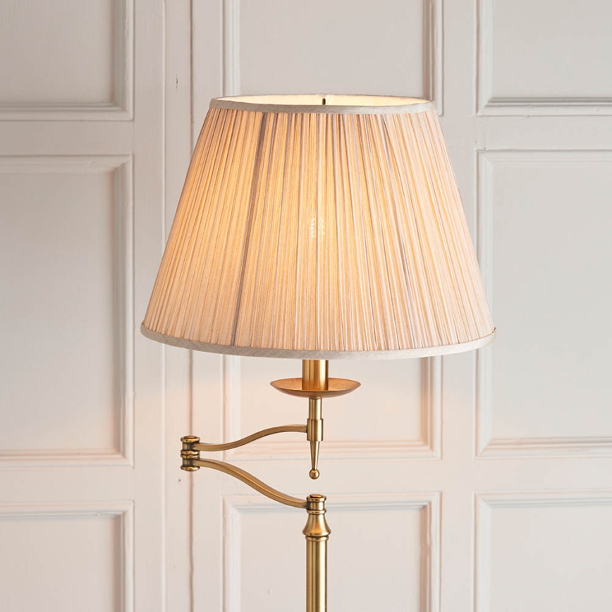 Endon 63621 - Lattiavalaisin STANFORD 1xE27/60W/230V messinki/beige