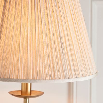 Endon 63621 - Lattiavalaisin STANFORD 1xE27/60W/230V messinki/beige