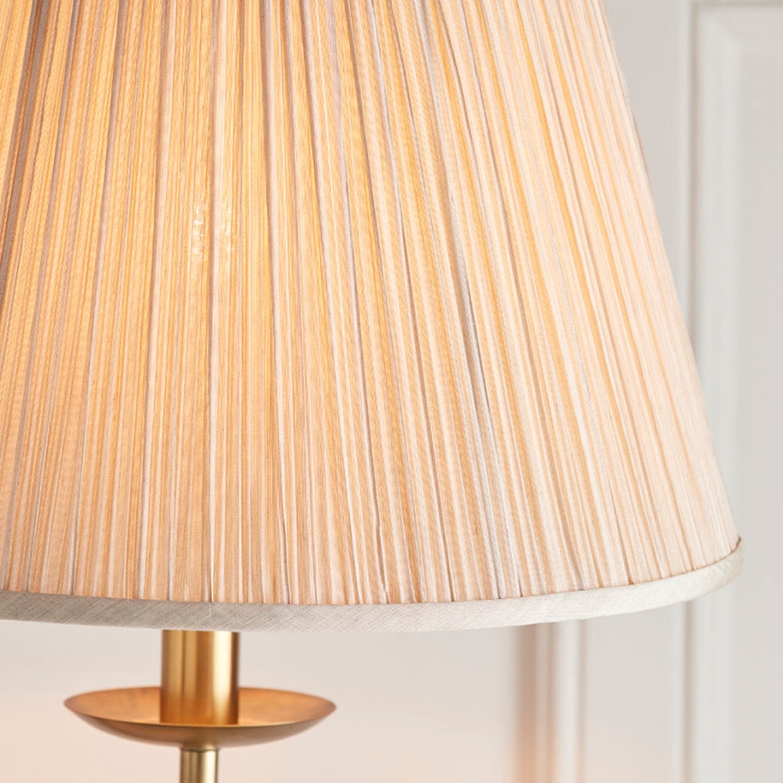 Endon 63621 - Lattiavalaisin STANFORD 1xE27/60W/230V messinki/beige