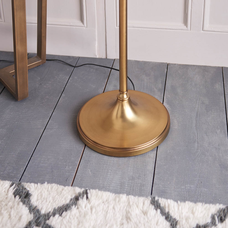 Endon 63621 - Lattiavalaisin STANFORD 1xE27/60W/230V messinki/beige