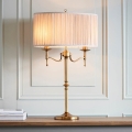Endon 63648 - Pöytävalaisin STANFORD 2xE14/40W/230V messinki/beige