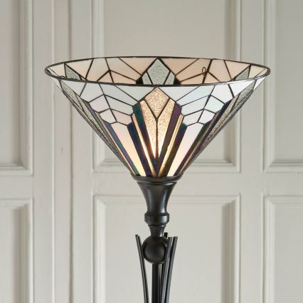 Endon 63933 - Tiffany ASTORIA lattiavalaisin 1xE27/60W/230V Ø 40 cm