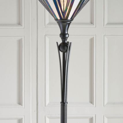 Endon 63933 - Tiffany ASTORIA lattiavalaisin 1xE27/60W/230V Ø 40 cm
