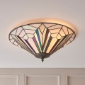 Endon 63935 - Tiffany ASTORIA kattovalaisin 2xE27/60W/230V, halkaisija 48 cm