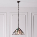 Endon 63937 - Tiffany ASTORIA riippuvalaisin ketjulla 1xE27/60W/230V Ø 40 cm