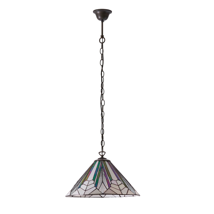 Endon 63937 - Tiffany ASTORIA riippuvalaisin ketjulla 1xE27/60W/230V Ø 40 cm