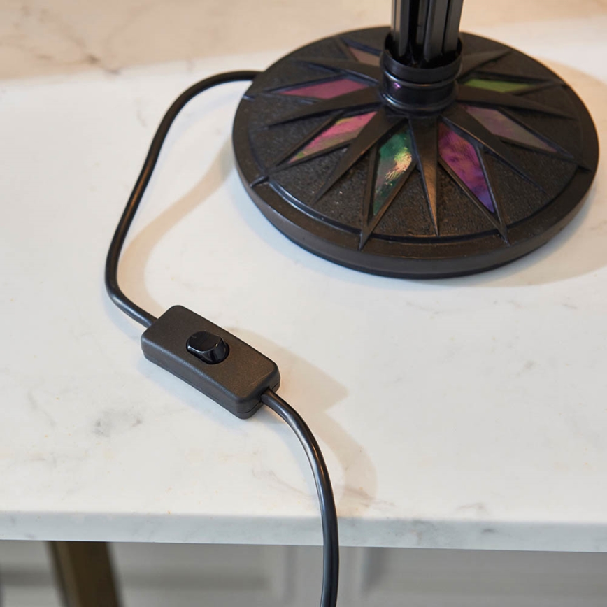 Endon 63939 - Tiffany-pöytävalaisin ASTORIA 2xE27/60W/230V Ø 40 cm