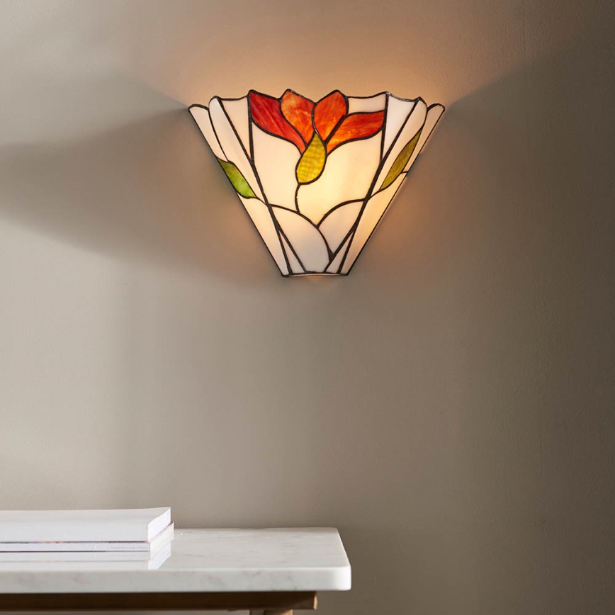 Endon 63964 - Seinävalaisin Tiffany BOTANICA 1xE14/40W/230V
