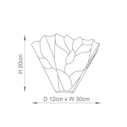 Endon 63964 - Seinävalaisin Tiffany BOTANICA 1xE14/40W/230V