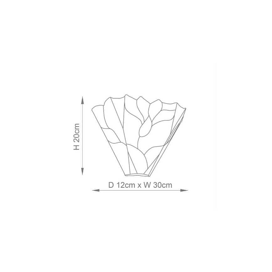 Endon 63964 - Seinävalaisin Tiffany BOTANICA 1xE14/40W/230V