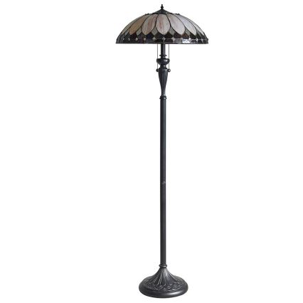 Endon 63972 - Tiffany-lattiavalaisin BROOKLYN 2xE27/60W/230V, halkaisija 50 cm