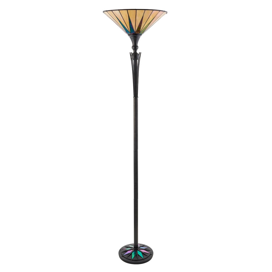 Endon 64042 - Lattiavalaisin Tiffany DARK STAR 1xE27/60W/230V, Ø 42 cm