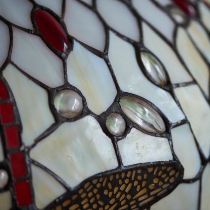 Endon 64085 - Tiffany DRAGONFLY pöytälamppu 2xE27/60W/230V Ø 41 cm