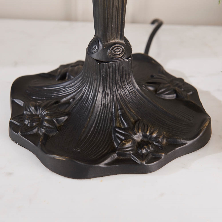 Endon 64086 - Pöytävalaisin Tiffany DRAGONFLY 2xE27/60W/230V Ø 30 cm