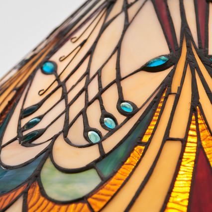 Endon 64162 - Tiffany-tyylinen riippuvalaisin ketjulla HECTOR 1xE27/60W/230V Ø 40 cm