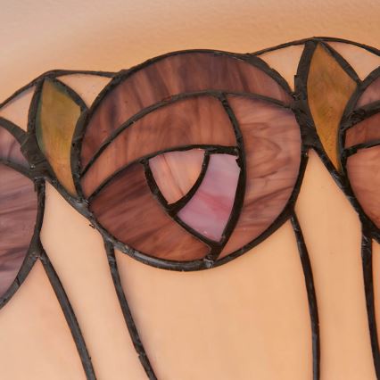 Endon 64173 - Tiffany-kattovalaisin HUTCHINSON 2xE27/60W/230V, halkaisija 50 cm