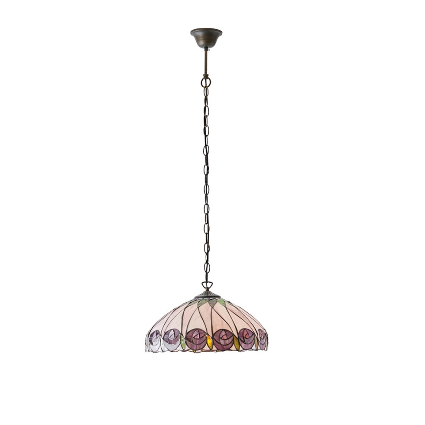 Endon 64176 - Riippuvalaisin ketjulla Tiffany HUTCHINSON 1xE27/60W/230V Ø 40 cm