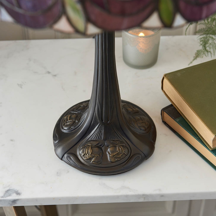 Endon 64177 - Tiffany HUTCHINSON pöytälamppu 1xE27/60W/230V halkaisija 40 cm