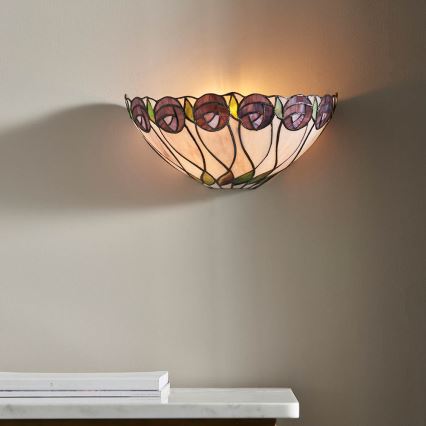 Endon 64178 - Seinävalaisin Tiffany HUTCHINSON 1xE14/40W/230V