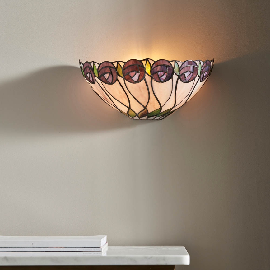 Endon 64178 - Seinävalaisin Tiffany HUTCHINSON 1xE14/40W/230V
