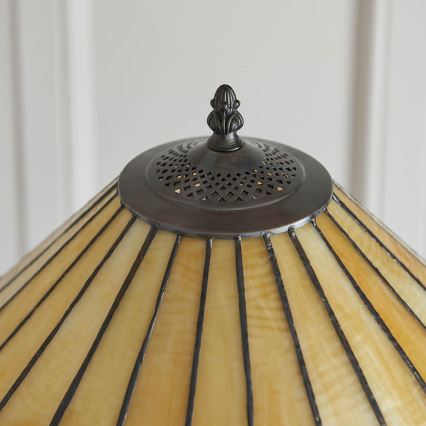 Endon 64192 - Lattiavalaisin Tiffany JAMELIA 2xE27/60W/230V halkaisija 50 cm