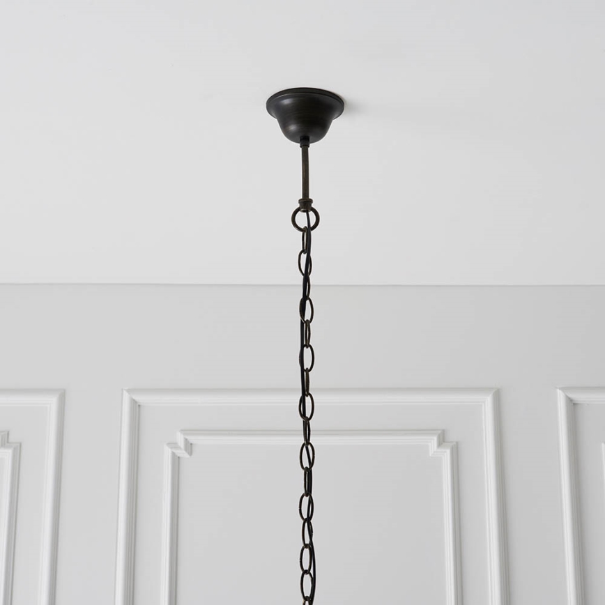 Endon 64285 - Riippuvalaisin ketjulla Tiffany NEVADA 1xE27/60W/230V, halkaisija 35 cm