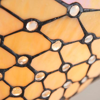 Endon 64300 - pintakiinnitteinen Tiffany-tyylinen PEARL-kattokruunu 3xE27/60W/230V, Ø 37 cm