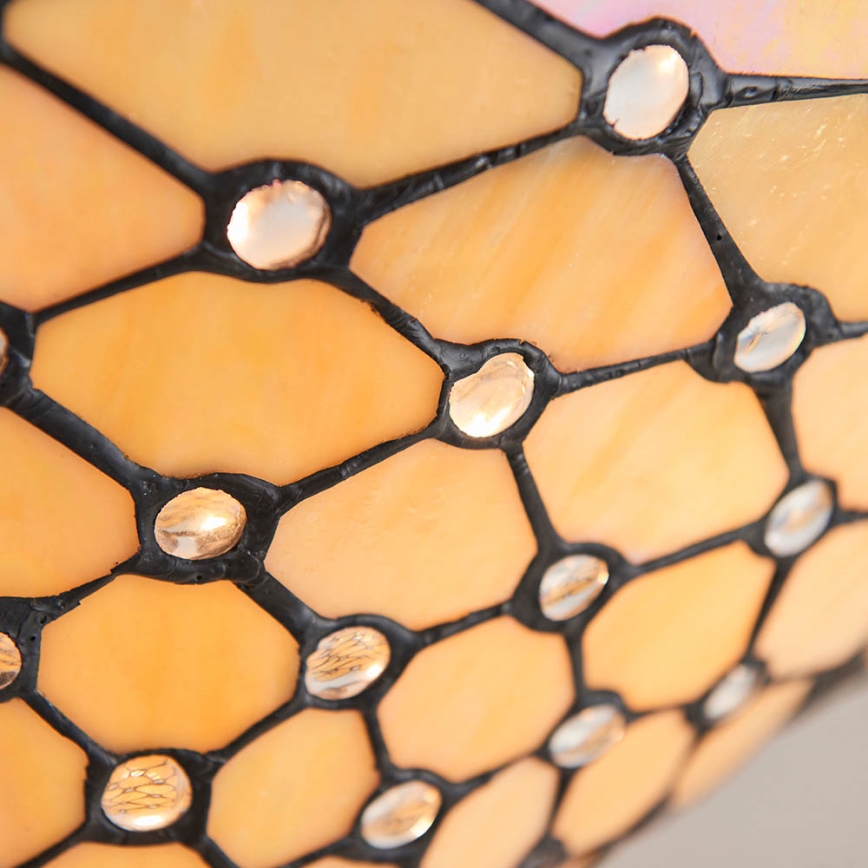 Endon 64300 - pintakiinnitteinen Tiffany-tyylinen PEARL-kattokruunu 3xE27/60W/230V, Ø 37 cm