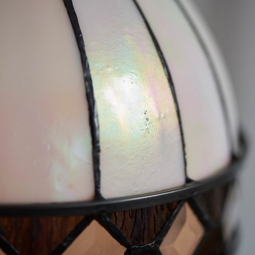 Endon 67045 - Tiffany-tyylinen kattokruunu FARGO ketjulla, 1xE27/60W/230V, Ø 40 cm