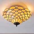 Endon 70242 - Tiffany PEARL - kattovalaisin, 2xE27/60W/230V, Ø 37 cm