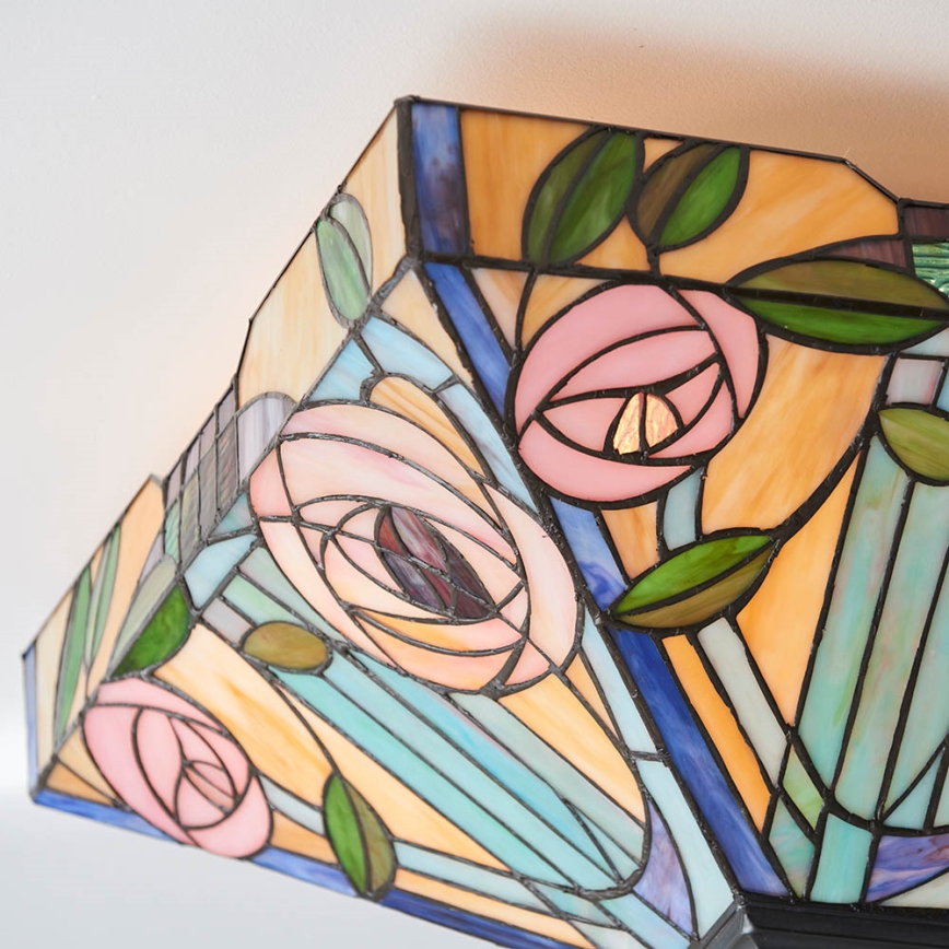 Endon 70698 - Kattovalaisin Tiffany WILLOW 2xE27/60W/230V