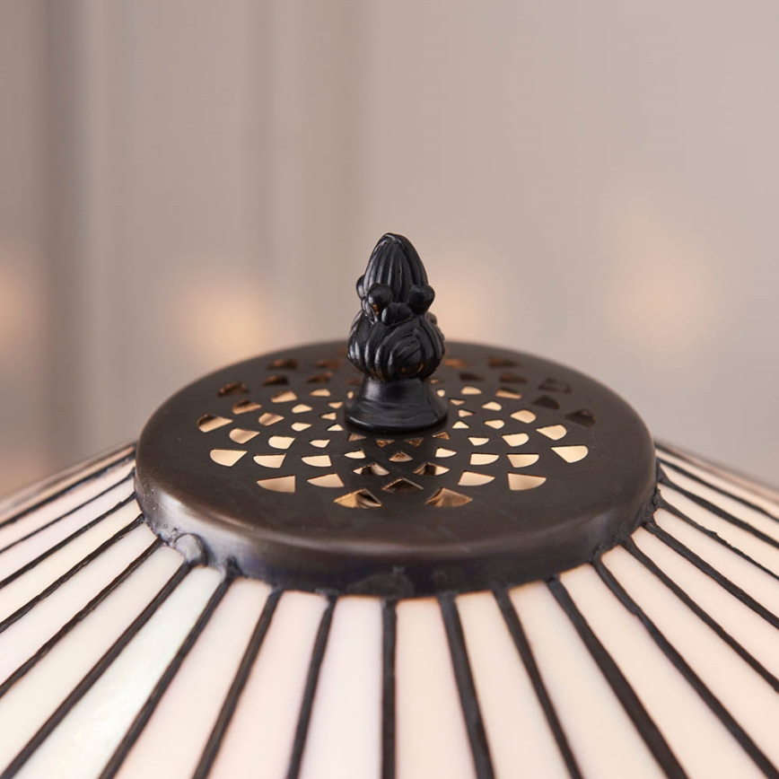 Endon 70935 - Pöytävalaisin Tiffany FARGO 2xE27/60W/230V halkaisija 41,5 cm